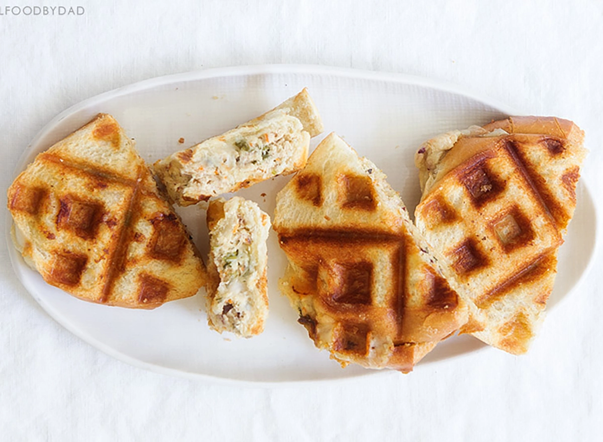 Tuna Melt Waffles