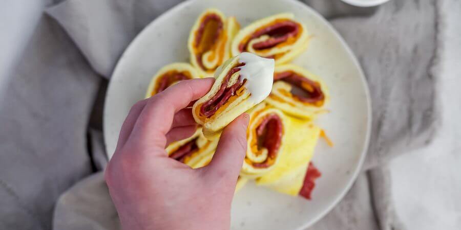 Keto Cloud Bread Roll Ups