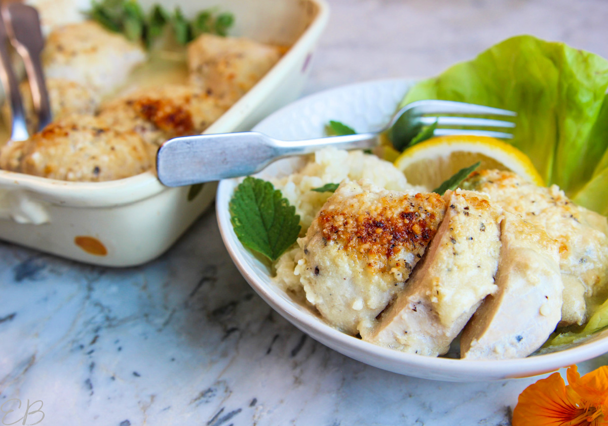 Keto Baked Caesar Chicken