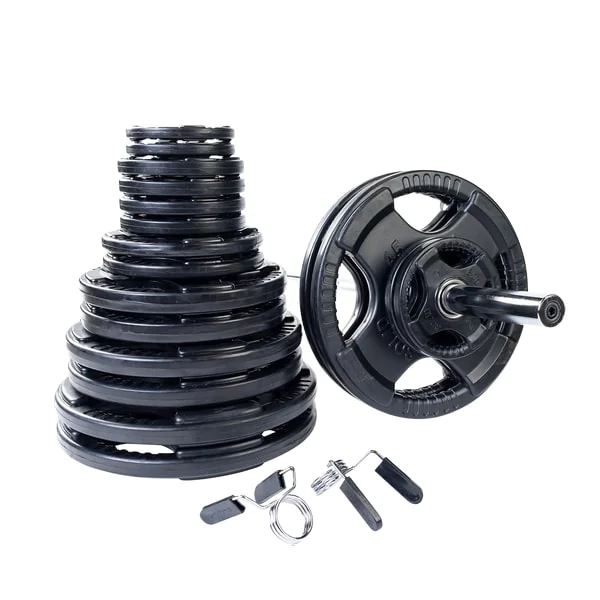 RUBBER GRIP OLYMPIC WEIGHT SET