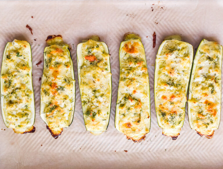 Keto zucchini crab melts