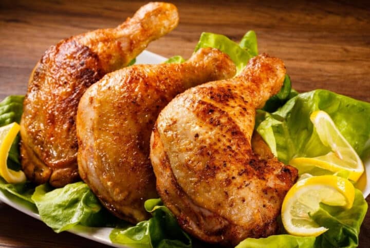 BAKED CHICKEN LEG QUARTERS (CRISPY, JUICY, & EASY!)