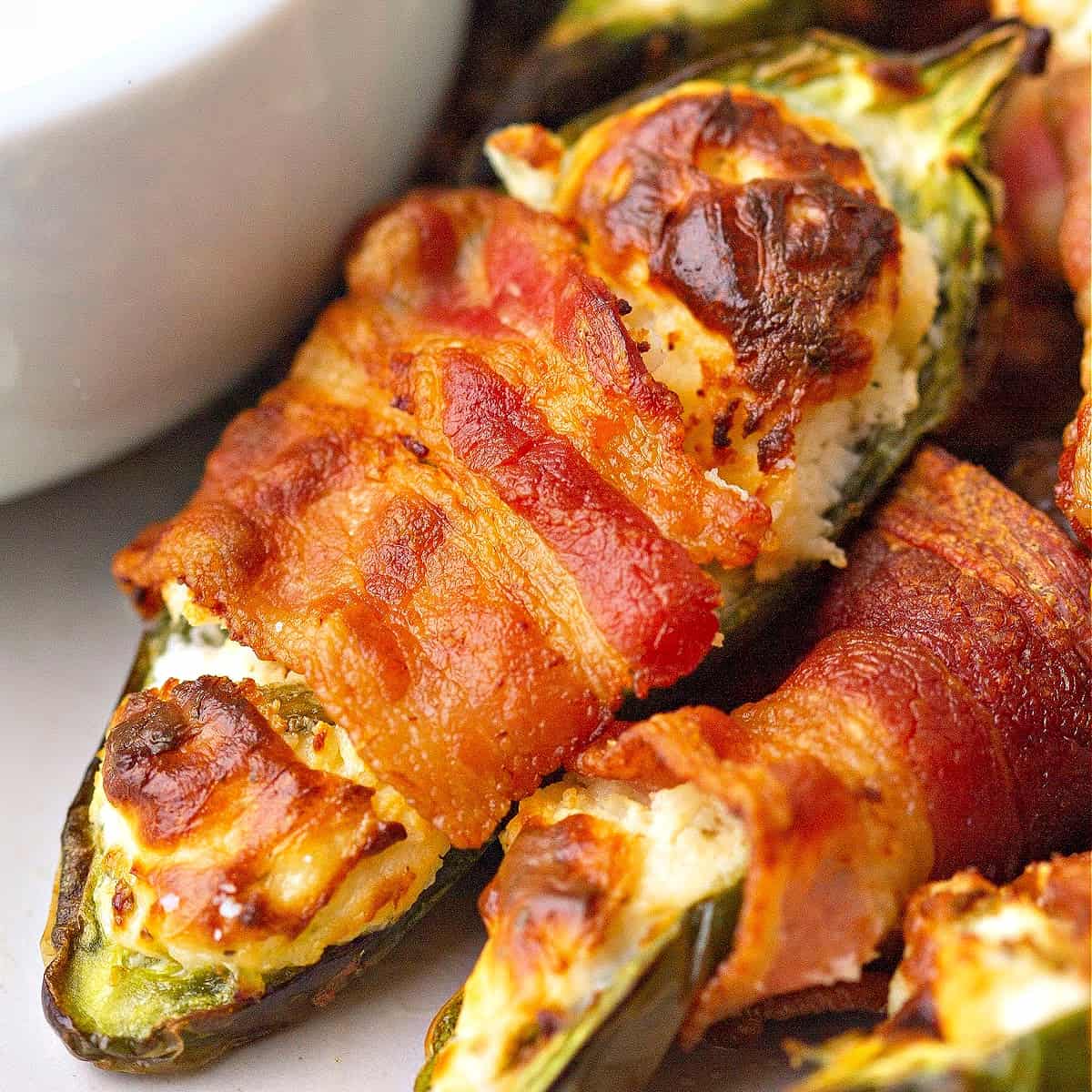 BAKED JALAPENO POPPERS WITH BACON (KETO)