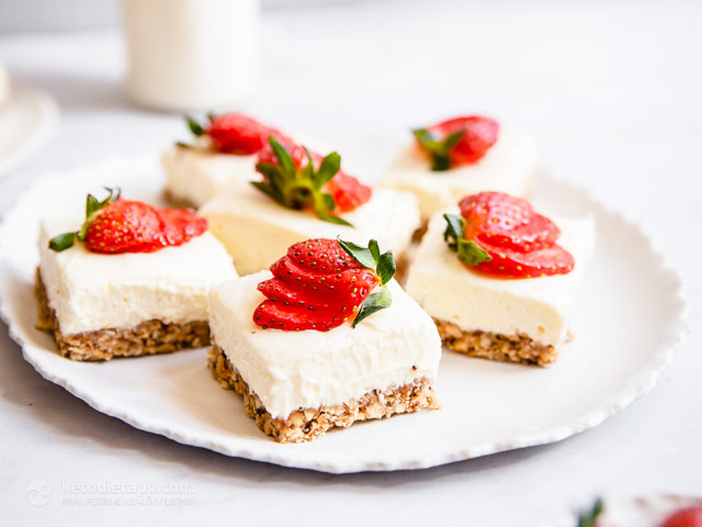 KETO CHEESECAKE RECIPE (LOW CARB SUGAR-FREE CHEESECAKE)
