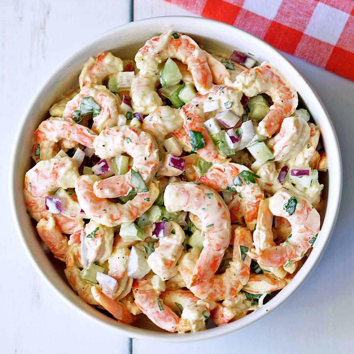 Seafood salad with avocado