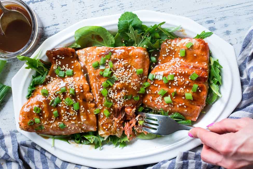 Keto Teriyaki Salmon with Veggies