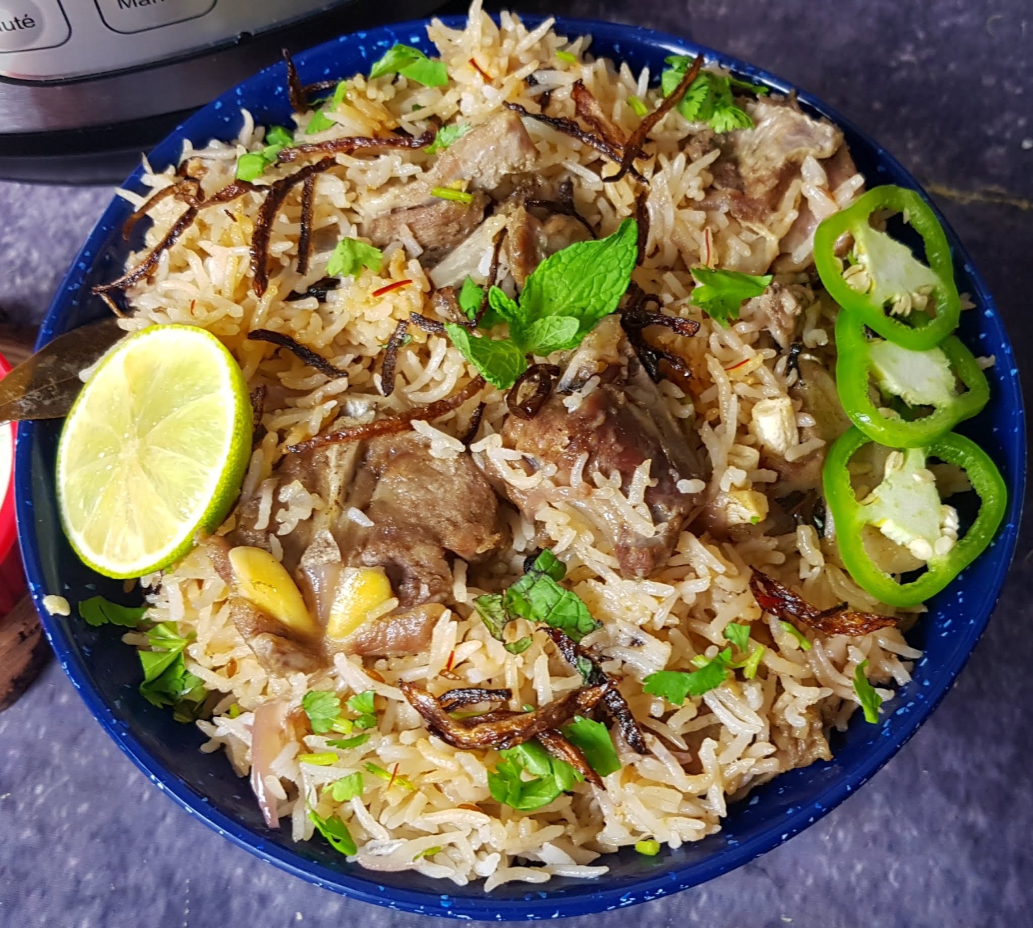 Yakhni Pulao | Mutton Yakhni Pulao | Goat meat pilaf 