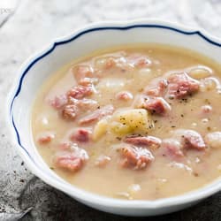 Chinese Ham Bone Rice Soup