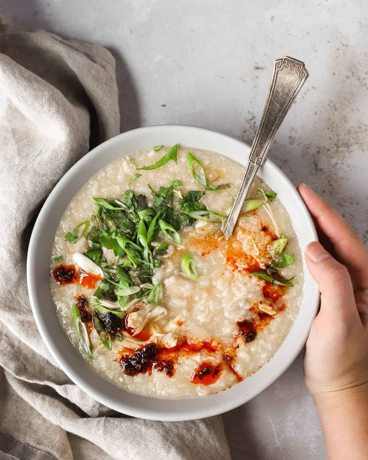 Shredded Ginger Chicken porridge