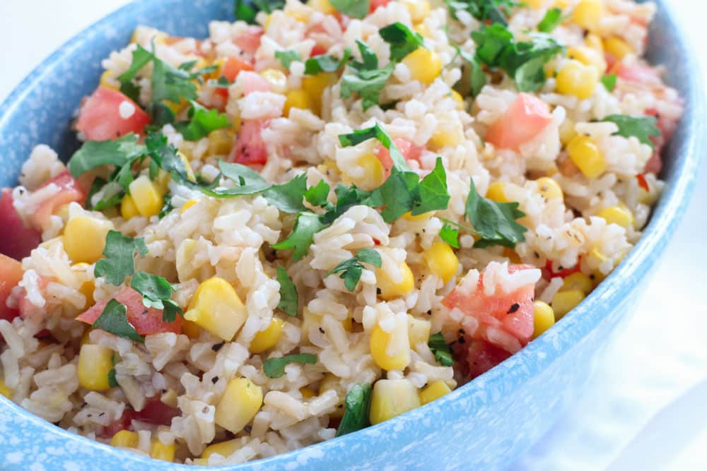 Mediterranean Rice Salad with Vegetables