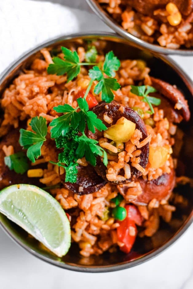 Spanish Chicken And Rice With Chorizo