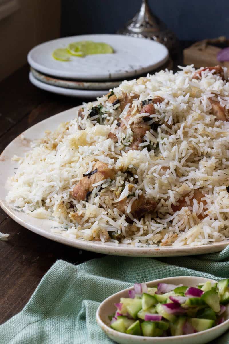 WHITE CHICKEN BIRYANI