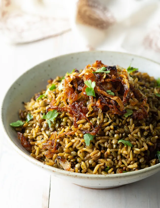 BROWN RICE MUJADARA