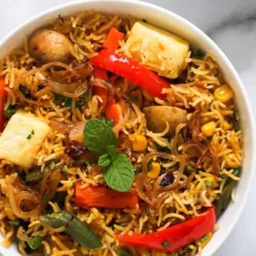 Paneer Biryani Recipe