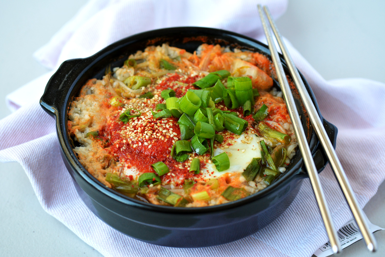 Soybean sprout soup with rice