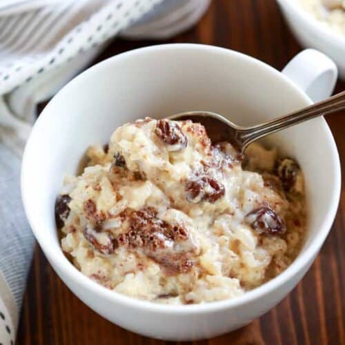 White chocolate and banana baked rice puddings