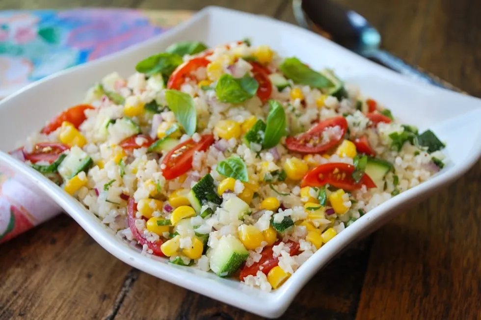 Rice and corn salad