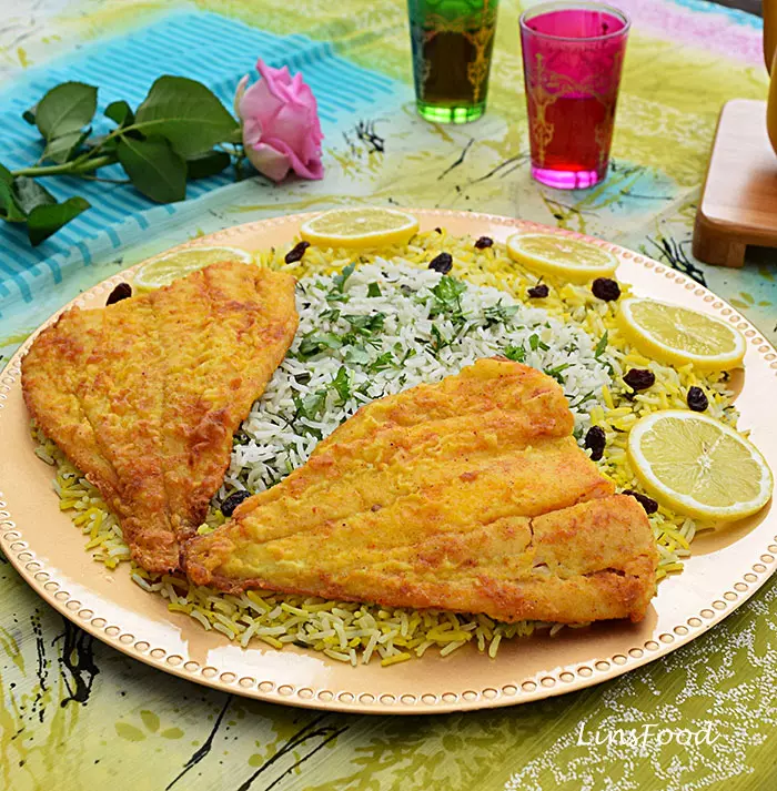 Persian herb rice with fish – sabzi polow mahi