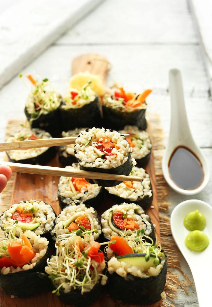 Veggie Brown Rice Sushi