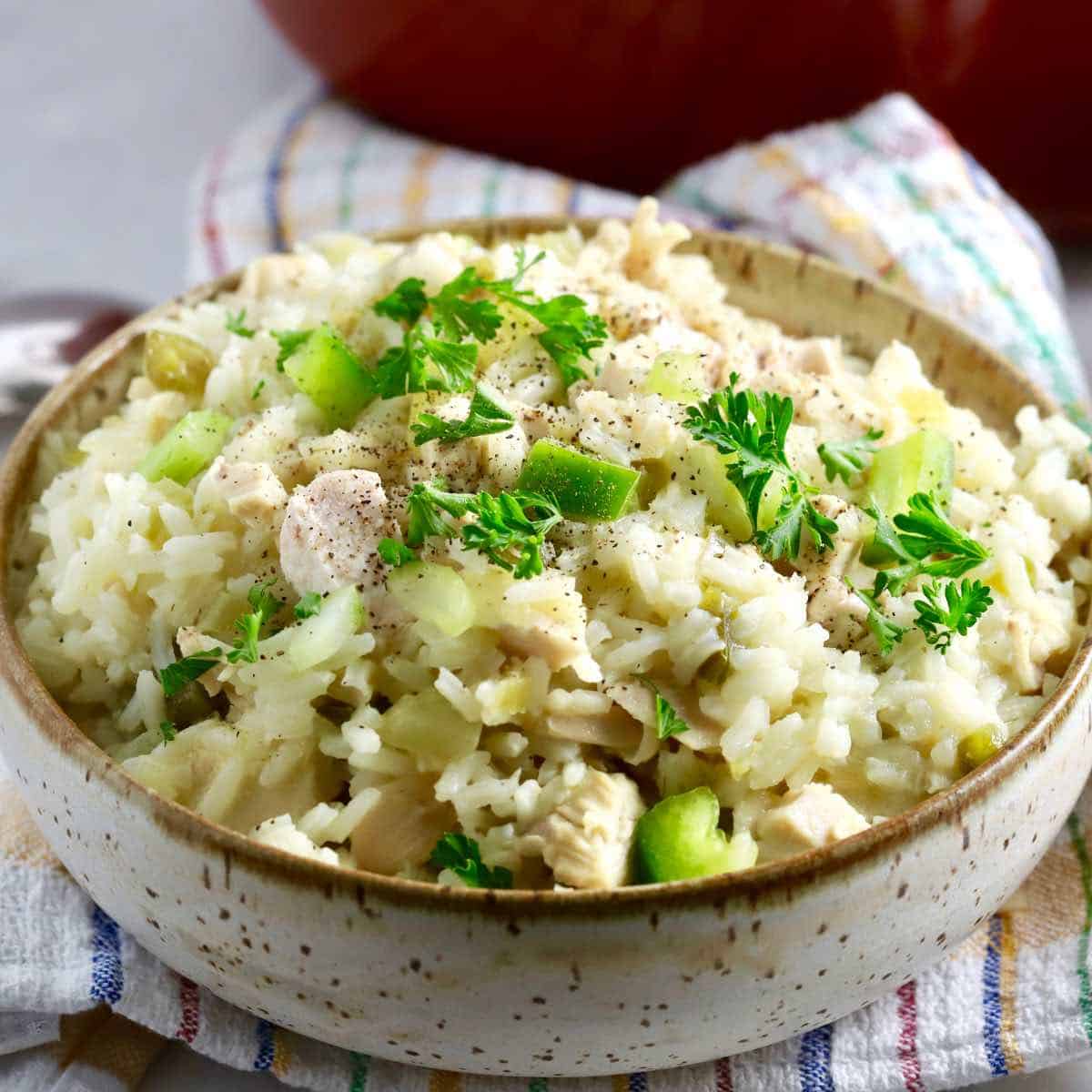 Boiled Rice and Chicken