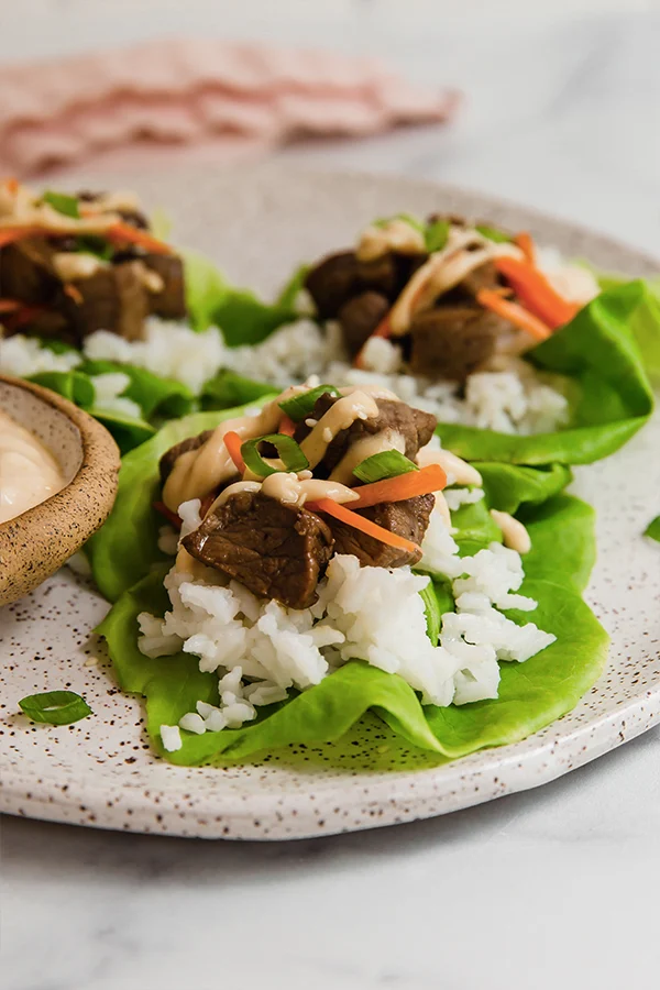 Hibachi Steak Lettuce Wraps