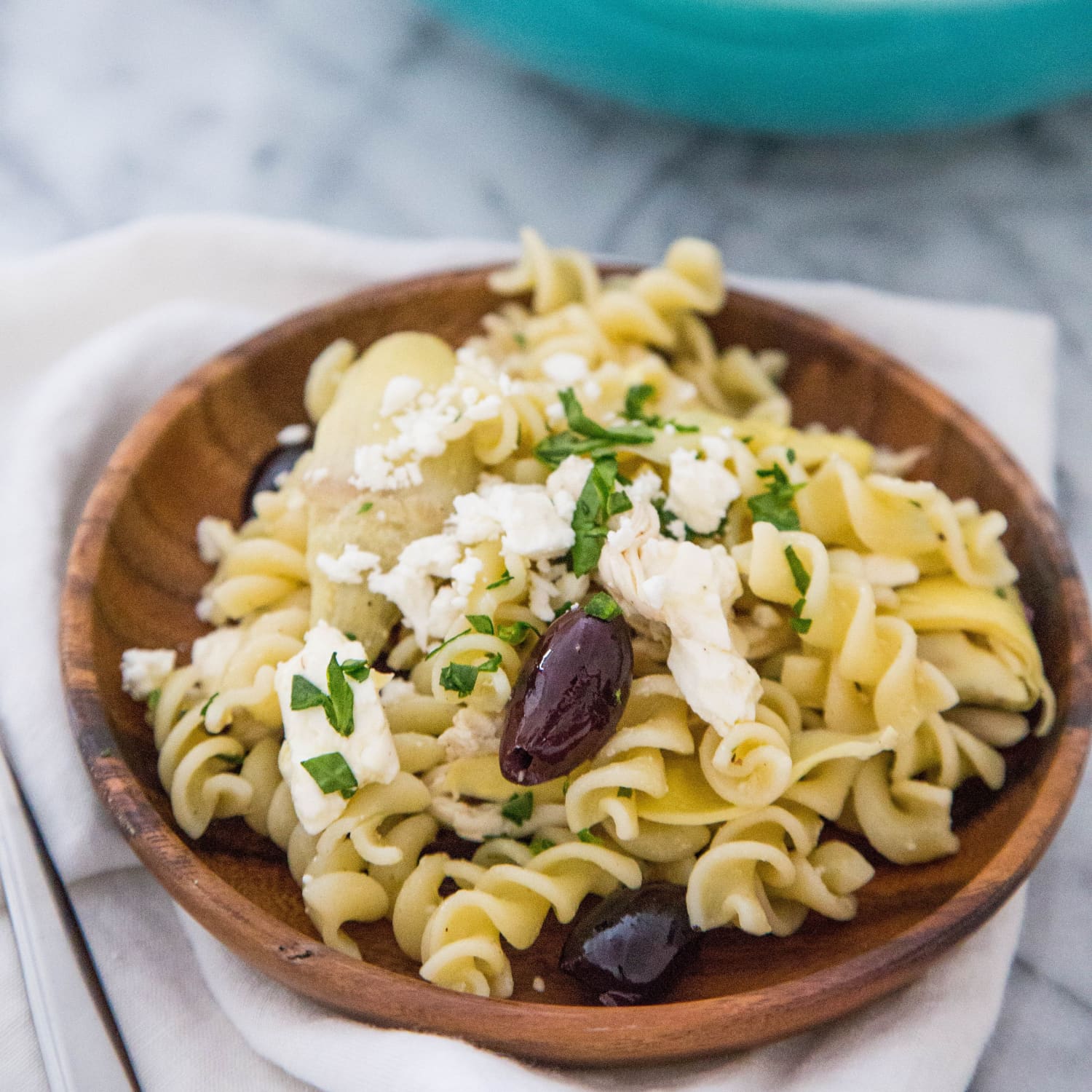Chicken Fusilli Pasta Recipe (with Feta)