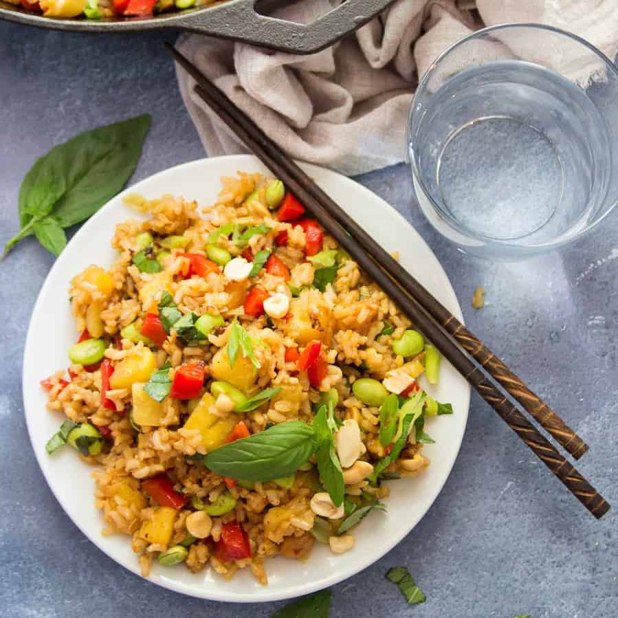 Pineapple Chicken Thai Fried Rice