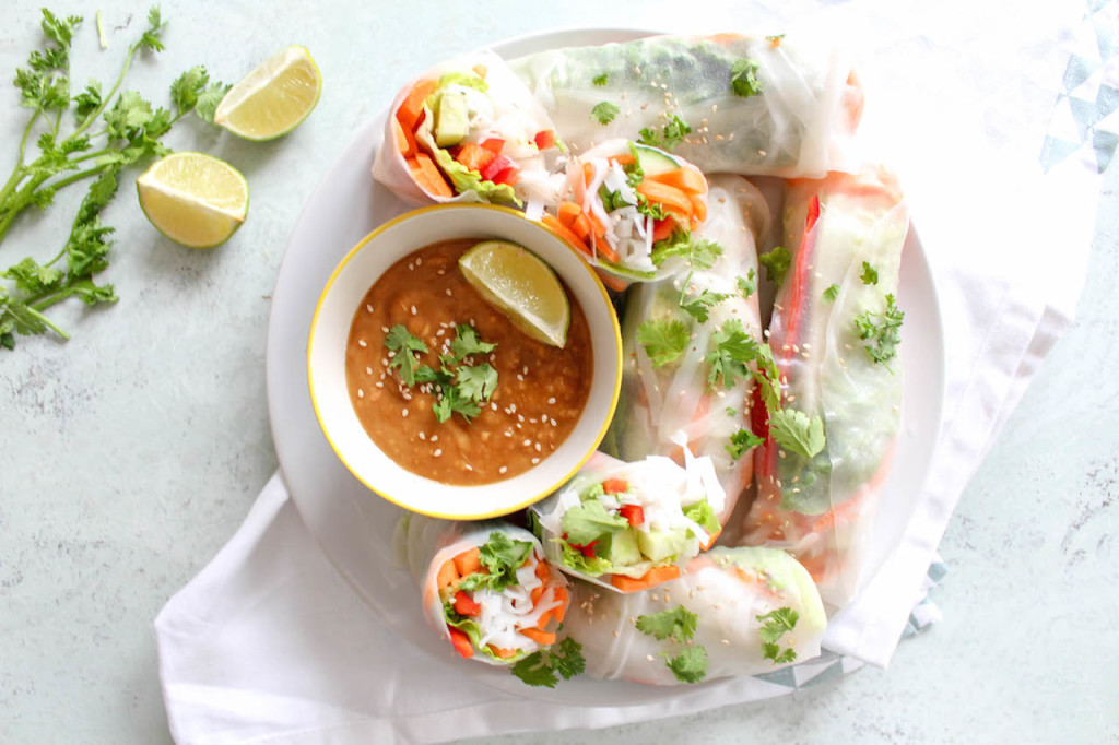Summer Rolls With Peanut Dipping Sauce