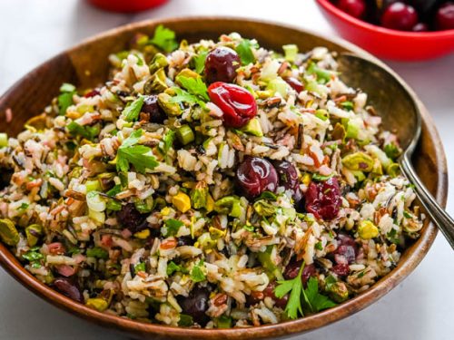 Savory Pickled Cherry Cold Rice Salad